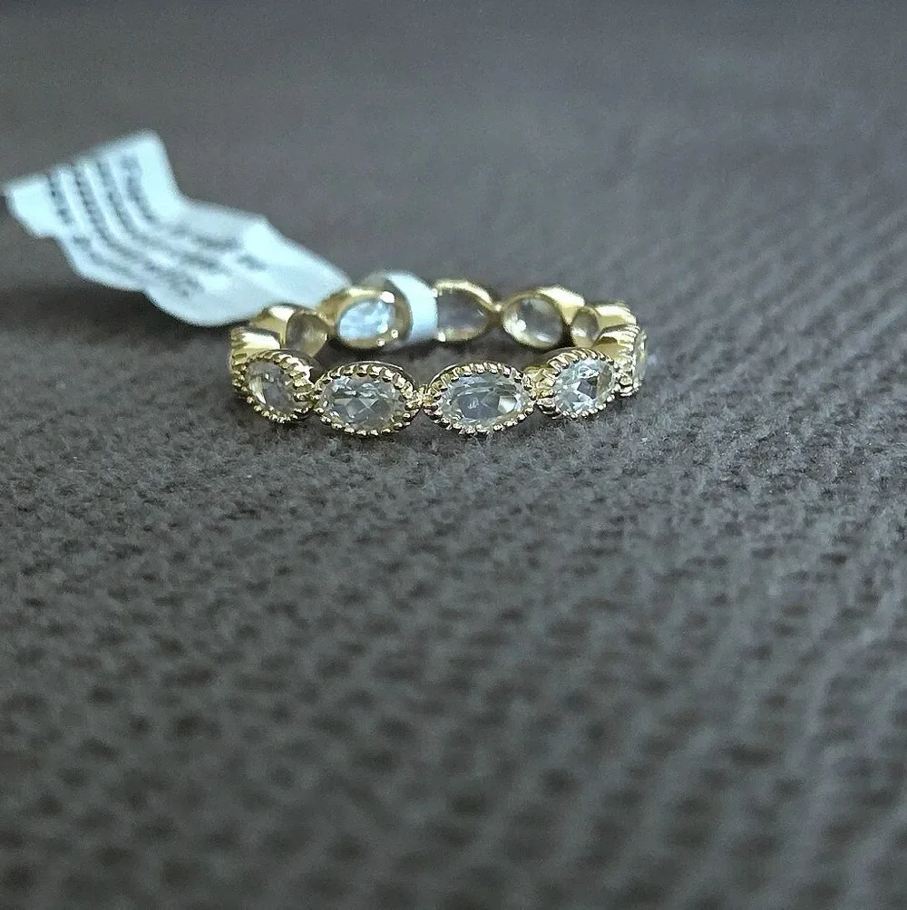 Shaanti Multi Ellipse White Topaz Ring💍 - NWT